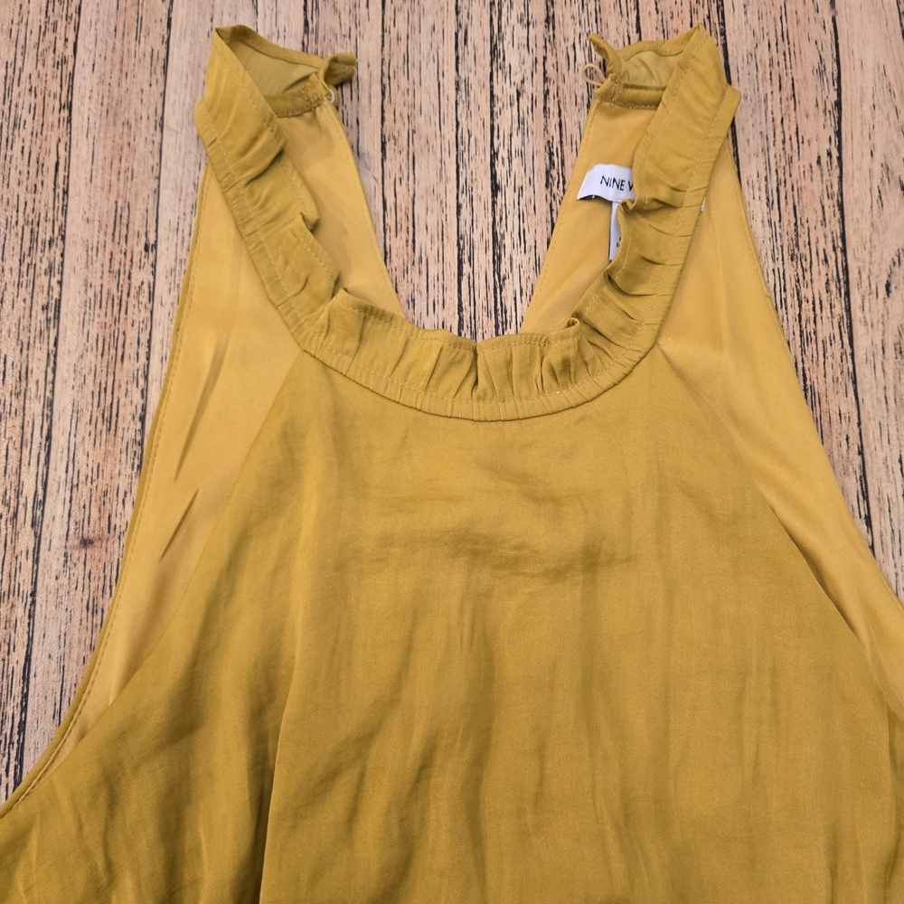 Nine West Mustard Yellow Tank Top New‎ With Tags - Picture 2 of 7